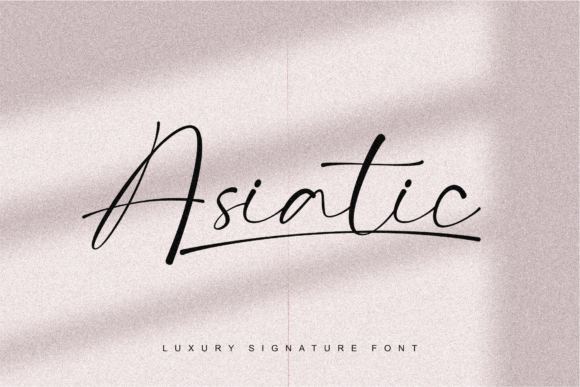 Asiatic Signature Script: A Font for Elegant Design