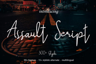 Assault Script: A Bold Handwritten Font for Authentic Projects
