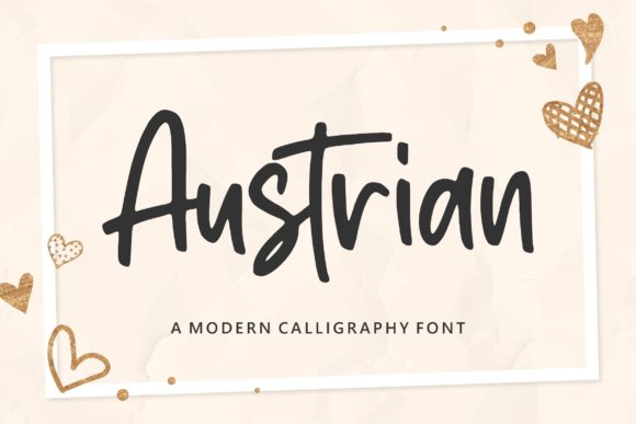 Austrian Script: A Sweet Handwritten Font for Wedding Invitations