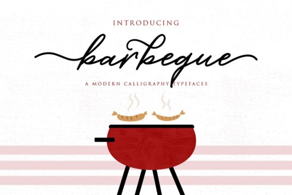 Barbeque Script: A Delicate Script Font for Elegant Design