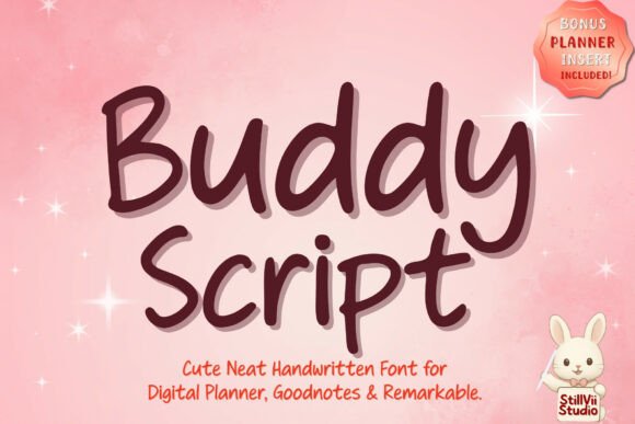 Buddy Script: A Neat, Minimal Handwriting Font for Digital Planning