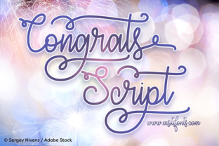 Congrats Script: The Elegant Monoline Font for Your Projects