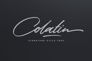 Discover Colatin Script: A Handmade Font with a Cool Twist