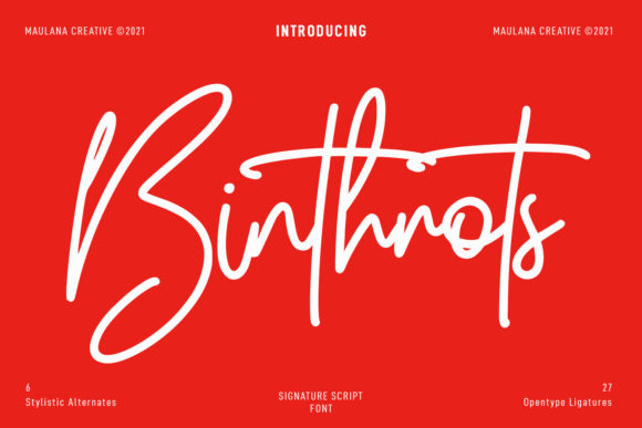 Discovering the Flow of Binthrots Script