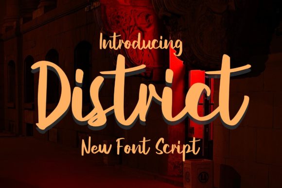 District Script: The Confident Script Font for Modern Brands