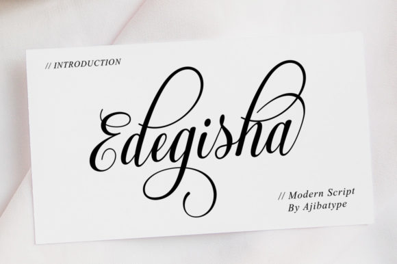 Edegisha Script: A Refined Touch for Modern Branding