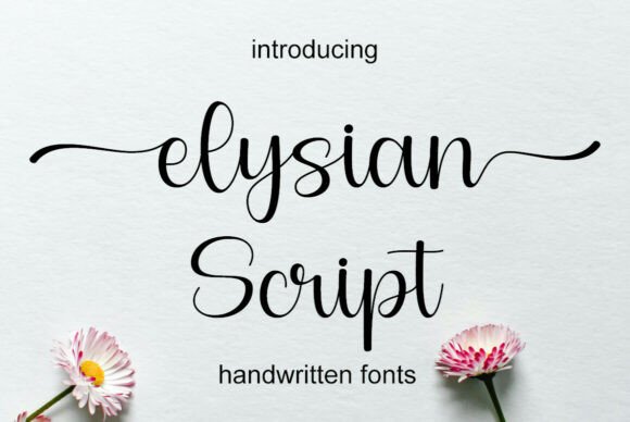 Elysian Script: The Graceful Font for Elegant Designs