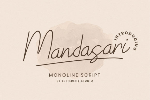 Mandasari Script: Elegance for Wedding & Design