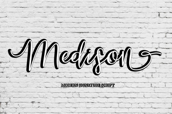 Medison Script: A Sweet Calligraphy Font for Your Next Project
