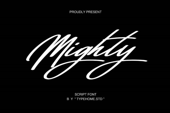 Mighty Script: A Flowing, Elegant Font for Modern Designers