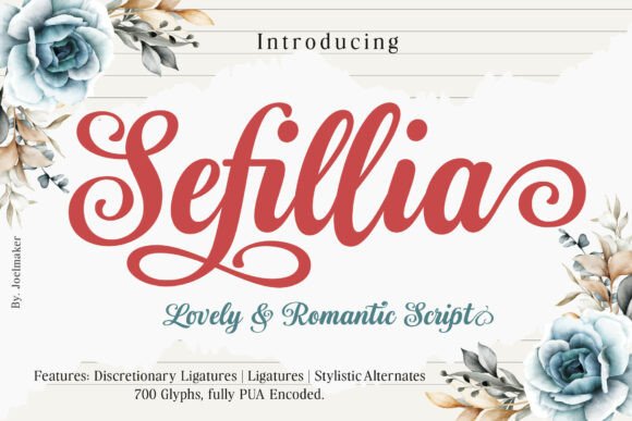 Sefillia Script: Where Elegance Meets Playful Expression