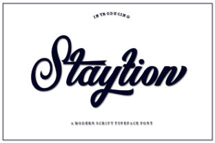 Staytion Script: A Modern Calligraphy Typeface for Creative Brands